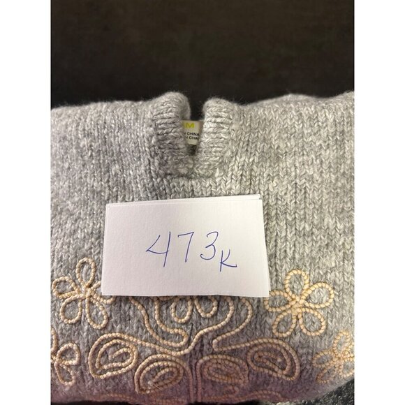 Genuine Kids from OshKosh Gray Hooded Poncho Sweater Embroidered 18M - Picture 10 of 10